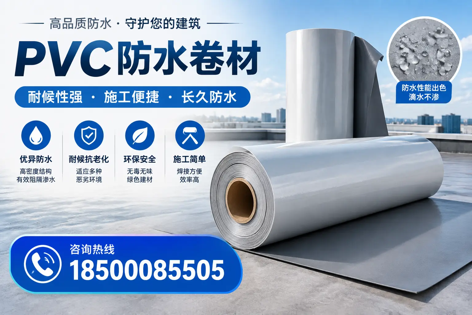 pvc防水卷材在滁州的行业应用前景分析